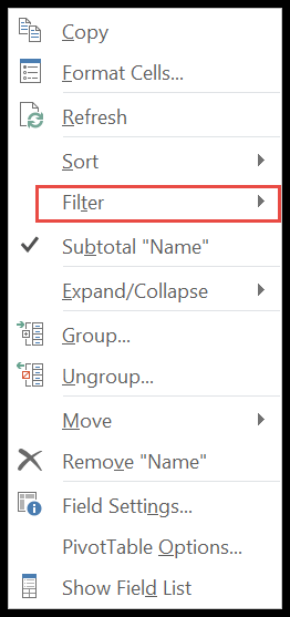 clear-filter-from-row-or-column
