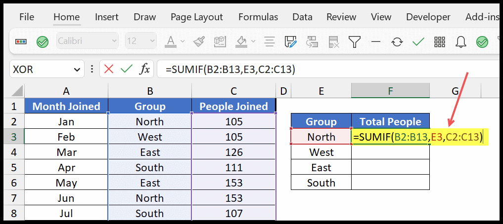 sumif-to-sum-values-by-group