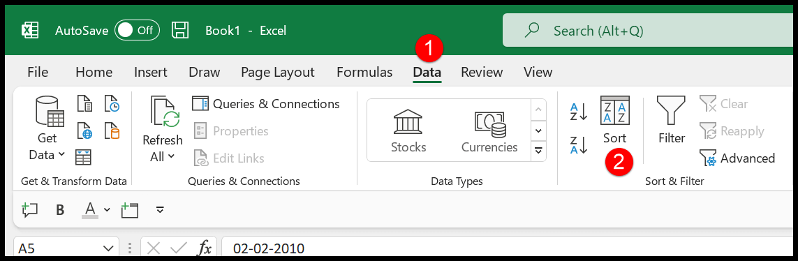 sort-by-date-in-excel