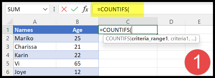 use-countifs-function