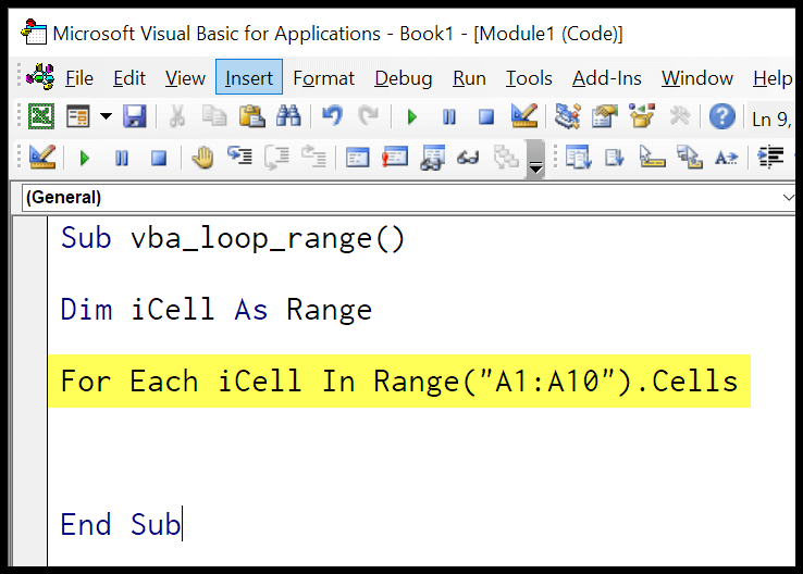 use-icell-variable