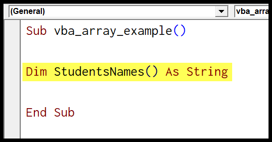 specify-data-type-of-an-array