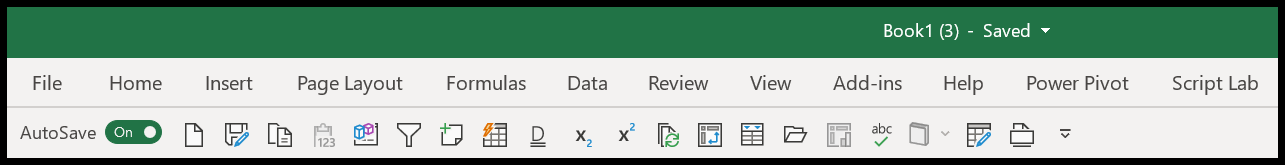 Excel 빠른 액세스 도구 모음 사용 방법