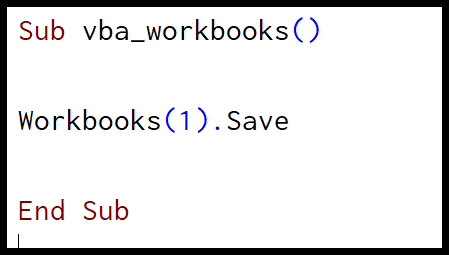 refer to a workbook in vba b number