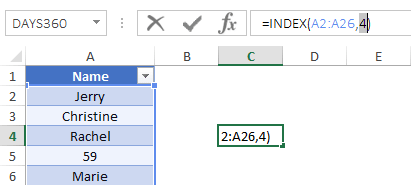 La primera coincidencia del índice de valor numérico devuelve el número de fila.