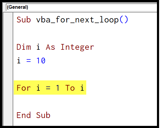 write-code-for-loop