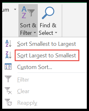 sort-largest-to-smallest