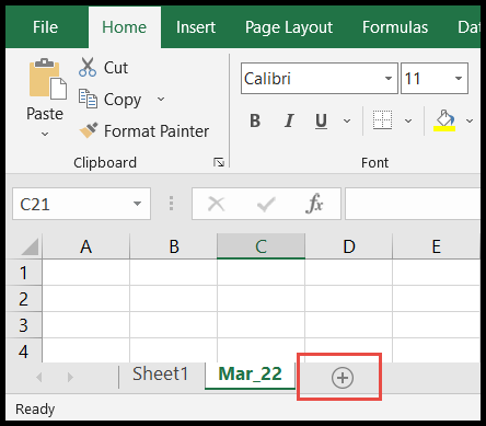 tambahkan spreadsheet ke kanan