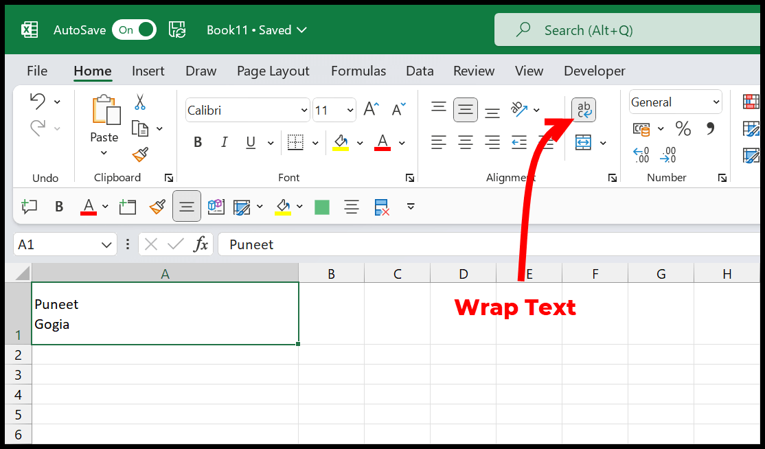 Wrap-Text-fähig