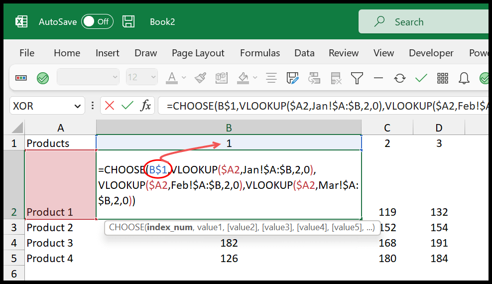 vlookup-value-by-choose-reference
