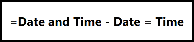 Datum-und-Uhrzeit minus Datum ist gleich Uhrzeit