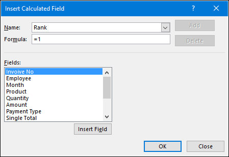 Add Ranks In Pivot Table in Excel