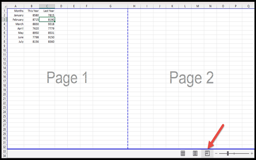 page-break-preview-worksheet-status-bar