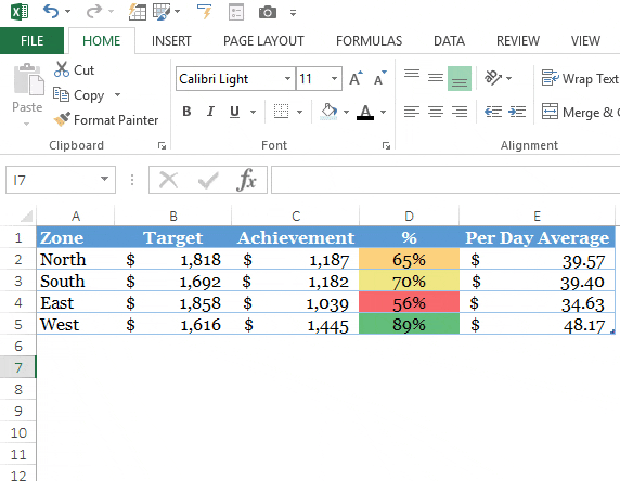 Buat gambar tabel data dengan alat kamera Excel