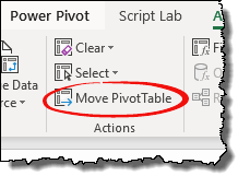 Excel 피벗 테이블 팁 피벗 테이블을 새 워크시트로 이동하기 위한 팁