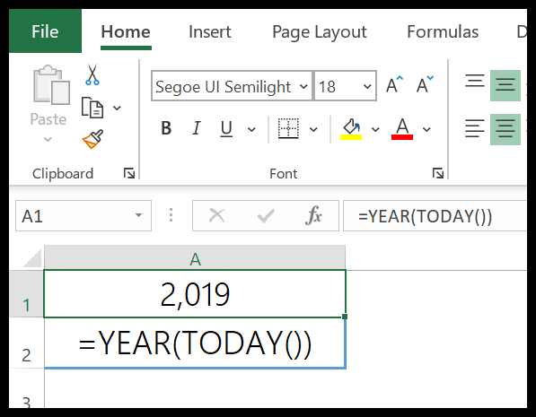 Excel-Jahresfunktionsbeispiel-2
