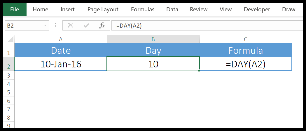 Excel-Tagesfunktion-Beispiel-1