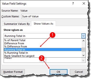 حيل نصائح Excel PivotTable لإضافة معلمة حقل القيمة الإجمالية قيد التشغيل