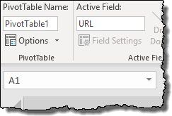 Excel 피벗 테이블 팁 피벗 테이블 이름을 변경하는 요령