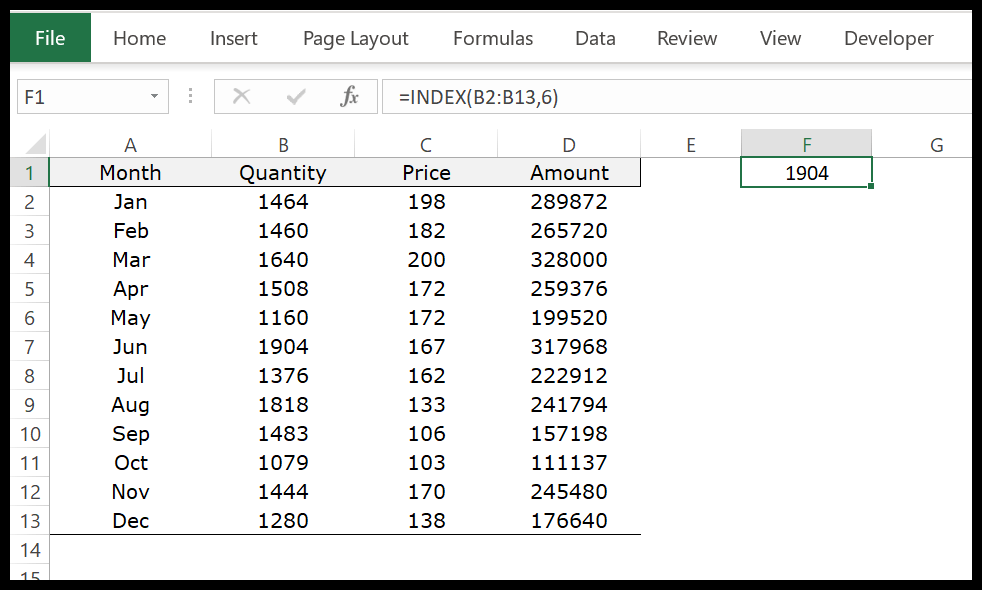 Excel-Indexfunktion-Beispiel-1