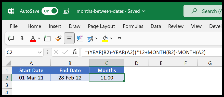 Jahr-plus-Monat-Funktion