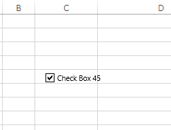 Excel 위치 변경에 확인란 삽입