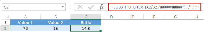 Berechnen Sie den Bericht in Excel mit der Formel für Textersatzwerte