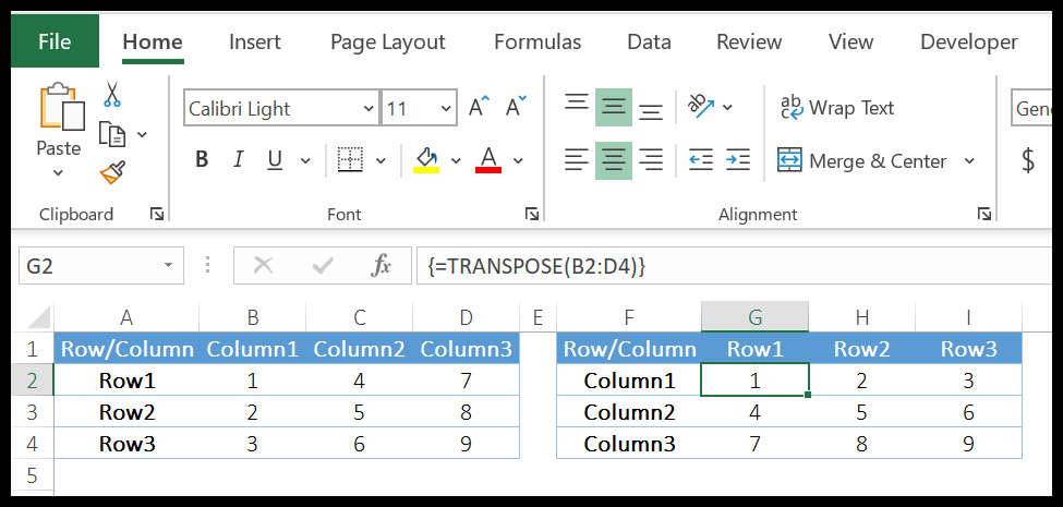 Excel-Transponierungsfunktion-Beispiel-4