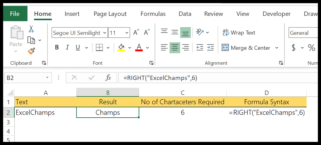 Excel-Rechtsfunktionsbeispiel-1