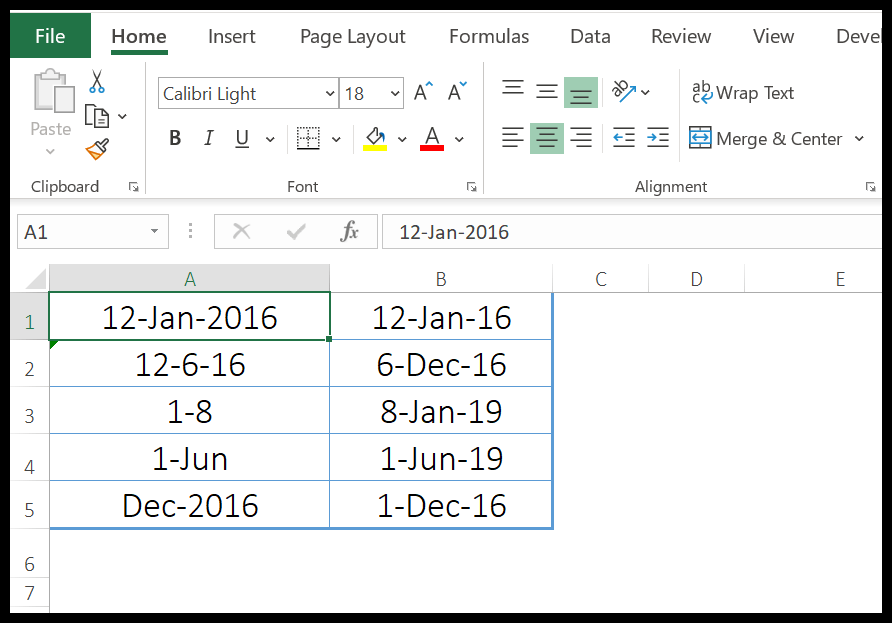 Excel-Datumswert-Funktionsbeispiel-2