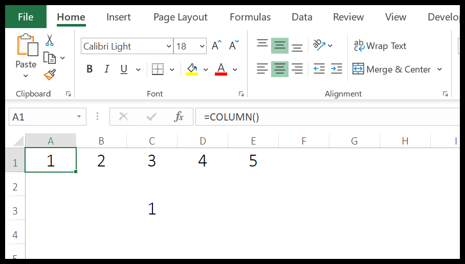 Excel-Spaltenfunktionsbeispiel-2