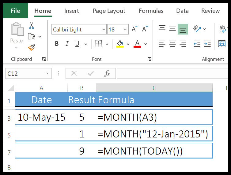Excel-Monatsfunktion-Beispiel-1