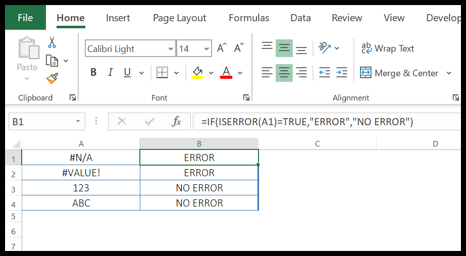 Excel-Fehlerfunktionsbeispiel-1