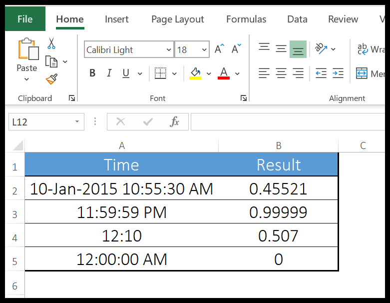 Excel-Zeitwert-Funktionsbeispiel-1