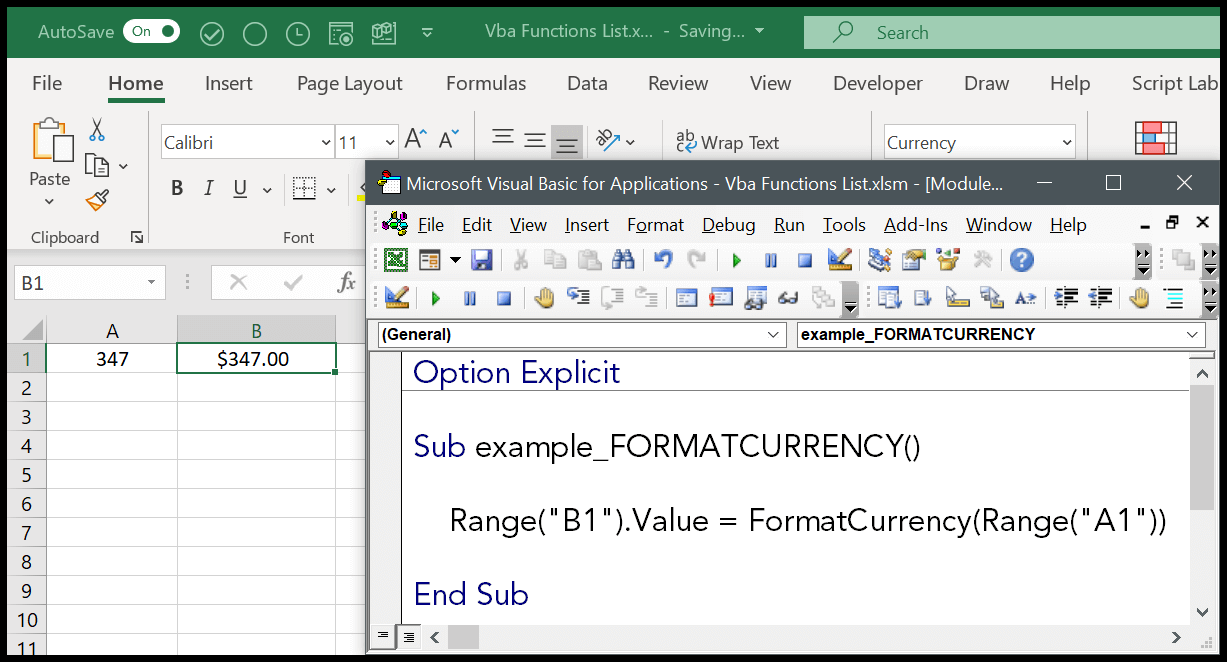 example-vba-format-currency-function