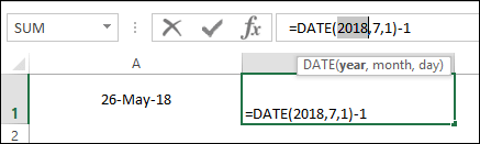 Vierteljährliche Formel für Excel, Enddatum ermitteln, Teil zwei