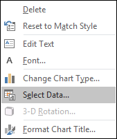 select data to create a milestone chart in excel