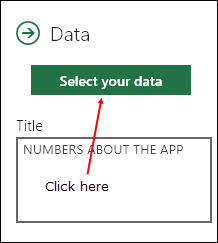 select your data to insert a people graph in excel