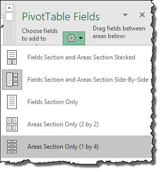 Pivot-Tabelle Excel-Tipps und Tricks zum Ändern des Feldfensterstils