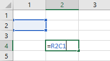 un ejemplo simple para entender la referencia absoluta en r1c1