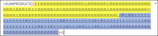 controlla entrambe le parti della formula nella tabella dati per creare il rango se con prodotto somma per il rango condizionale